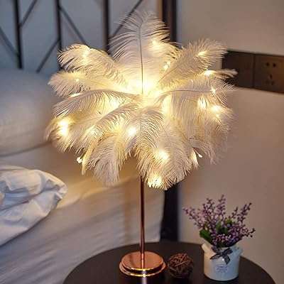 Lampe de table nuleja lampe design plume avec cordon de connexion moderne chevet pour chambre. DIAYTAR COTE D'IVOIRE, le paradis du shopping en ligne à prix discount ! Naviguez à travers notre large gamme de produits discount soigneusement sélectionnés pour votre maison, votre cuisine, votre dressing et bien plus encore. Faites de bonnes affaires et offrez-vous les dernières tendances à petits prix, tout en restant à l'affût des nouveautés.