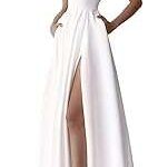 Robe longue en satin pour femme élégante décolleté en cœur fente haute. DIAYTAR COTE D'IVOIRE  - votre partenaire discount pour une vie plus abordable. Nous vous présentons une vaste sélection de produits de qualité à des prix imbattables, allant de l'électroménager performant aux articles de mode élégants. Achetez malin avec nous et réalisez d'importantes économies.