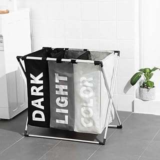 Timmycare panier à linge 145 l pliable 3 compartiments panier de tri. Ne cherchez plus, DIAYTAR COTE D'IVOIRE  est la boutique en ligne qu'il vous faut pour trouver tout ce dont vous avez besoin à petit prix ! Du petit électroménager aux articles de mode tendance en passant par les dernières technologies, explorez notre vaste catalogue et réalisez de véritables bonnes affaires !