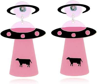 Boucles d'oreilles mignonnes et laides en forme de vaisseau spatial extraterrestre. Vous voulez dépenser moins tout en obtenant plus ? DIAYTAR COTE D'IVOIRE  est là pour vous ! Profitez de nos offres exceptionnelles sur une large gamme de produits, allant des articles ménagers à l'électroménager, en passant par les gadgets et la mode. Faites des économies sans compromettre la qualité.