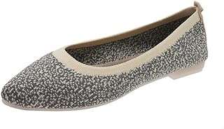 Chaussures pour femmes chaussures de ballet plates respirantes tricotées bout pointu. DIAYTAR COTE D'IVOIRE  - des réductions incroyables sur tous les produits dont vous avez besoin. Parcourez notre boutique en ligne pour découvrir des offres discount sur des centaines d'articles, allant de la mode aux appareils électroménagers dernier cri.