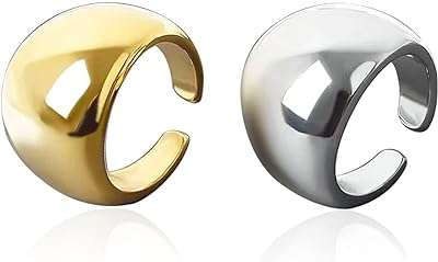 Qimily ensemble de bagues réglables avec bague ouverte 2 pièces plaquées. À la recherche de bons plans ? Rendez-vous sur DIAYTAR COTE D'IVOIRE, votre partenaire en ligne pour des produits discount de qualité. Parcourez notre large éventail de produits, allant de l'électroménager de pointe à la mode tendance, et profitez d'économies incroyables tout en apportant une touche de style à votre vie quotidienne.