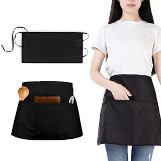 Tablier de serveuse paquet de 2 tabliers demi taille tablier de serveuse avec 3. DIAYTAR COTE D'IVOIRE  - Le paradis des bonnes affaires en ligne ! Avec notre large éventail de produits discount, vous trouverez tout ce dont vous avez besoin à des prix incroyablement bas. Des articles pour la maison aux appareils électroménagers, des ordinateurs aux vêtements à la mode, des gadgets uniques aux accessoires indispensables, nous sommes votre guichet unique pour des économies inégalées !