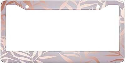 Hosnye cadre de plaque d'immatriculation à feuilles roses branches avec surface d'imitation en métal. Parcourez DIAYTAR COTE D'IVOIRE, votre plateforme en ligne incontournable pour l'achat de produits discount. Que vous recherchiez des articles pour votre maison, des outils électroniques ou des accessoires de mode, nous avons tout ce qu'il vous faut à des prix incroyables, sans compromettre la qualité.