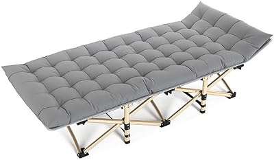 Lit de camping pliant double couche oxford robuste avec sac. DIAYTAR COTE D'IVOIRE  : votre partenaire idéal pour des achats en ligne abordables et variés. Parcourez notre large sélection de produits discount, des appareils électroménagers aux vêtements et accessoires de mode, en passant par les gadgets dernier cri. Faites des économies sans compromettre la qualité grâce à DIAYTAR COTE D'IVOIRE  !