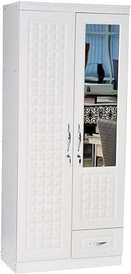 Armoire à deux portes en bois bois d'ingénierie design contemporain élégante et durable avec miroir. Besoin de produits discount en un seul endroit ? DIAYTAR COTE D'IVOIRE  est là pour vous ! Explorez notre boutique généraliste et découvrez une multitude d'articles à prix réduit, couvrant tous vos besoins, de l'électroménager à la mode en passant par l'informatique. Naviguez en toute simplicité et trouvez les meilleures affaires en ligne chez DIAYTAR COTE D'IVOIRE  !
