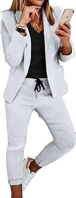 Bureau deux pièces pour femmes coupe ajustée pantalon blazer costume de travail ensemble de ́contracté. DIAYTAR COTE D'IVOIRE, la référence en matière de shopping discount en ligne. Découvrez notre vaste sélection de produits allant de la maison à l'informatique, en passant par l'électroménager et la mode. Avec des prix défiant toute concurrence, vous pourrez satisfaire toutes vos envies sans vous ruiner. Faites des économies tout en achetant des produits de qualité chez DIAYTAR COTE D'IVOIRE .