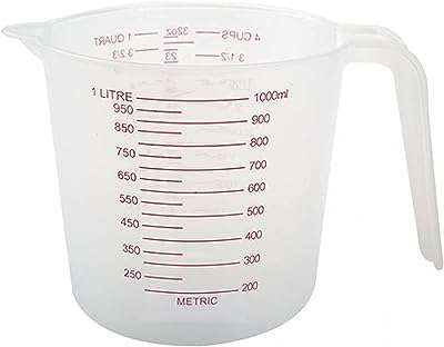 Pichet doseur en plastique transparent de 1 litre avec mesures indiquées. Vous cherchez des produits discount sans compromis sur la qualité ? DIAYTAR COTE D'IVOIRE  répond à vos attentes en offrant une large gamme d'articles pour tous les besoins, des appareils électroménagers aux gadgets dernier cri. Explorez notre catalogue en ligne et trouvez tout ce dont vous avez besoin à prix cassés.