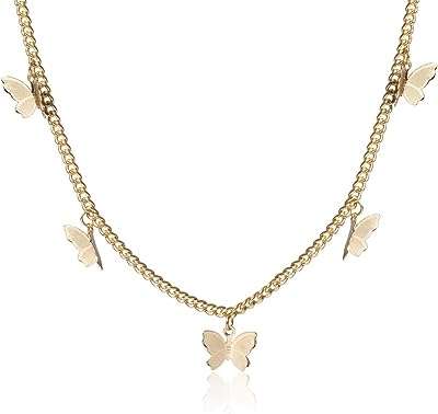 Kexercisbeauty collier papillon couleur or argent pour femmes filles cadeau pour elle collier. Parfaitement adapté aux chasseurs de bonnes affaires, DIAYTAR COTE D'IVOIRE  vous offre une expérience de shopping en ligne unique. Notre sélection abondante de produits discount, incluant des articles essentiels pour la maison, l'électroménager, l'informatique, la mode et les gadgets, garantit que vous trouverez ce que vous cherchez sans vous ruiner.
