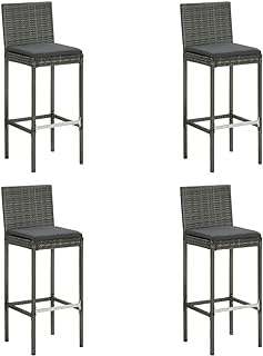 Vedaxel 4 x tabourets de bar de jardin avec coussins d'assise patio. DIAYTAR COTE D'IVOIRE, votre destination en ligne pour des achats malins : explorez nos catégories variées telles que la maison, l'électroménager, l'informatique et la mode, et découvrez des produits discount à prix défiant toute concurrence. Faîtes-vous plaisir sans vous ruiner avec DIAYTAR COTE D'IVOIRE !
