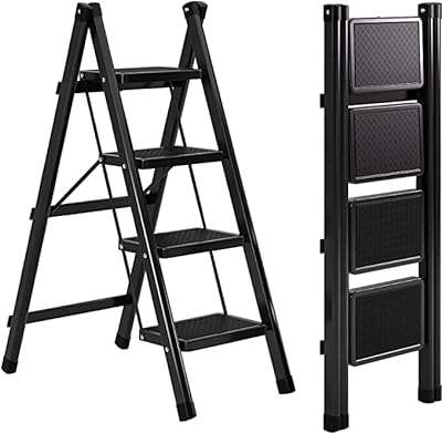 Échelle à 4 marches tabouret pliant avec large pédale antidérapante échelle en acier. DIAYTAR COTE D'IVOIRE, la référence en ligne pour des produits discount qui ne déçoivent pas. Parcourez notre vaste assortiment d'articles pour la maison, l'électroménager, l'informatique, la mode et les gadgets à des prix abordables. Trouvez tout ce dont vous avez besoin et économisez sans sacrifier la qualité grâce à notre boutique en ligne conviviale et sécurisée.