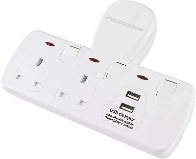 Prise murale 2 voies kistenmaker avec connecteurs usb et ps avec interrupteurs. En quête de produits discount de qualité ? DIAYTAR COTE D'IVOIRE  est là pour vous satisfaire ! Explorez notre boutique en ligne et découvrez notre vaste gamme de produits pour la maison, l'électroménager, l'informatique et la mode. Obtenez des articles de dernière tendance à des prix incroyables et faites des économies substantielles.