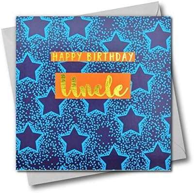 Carte de vœux joyeux anniversaire oncle blue stars avec texte en feuille. Explorez DIAYTAR COTE D'IVOIRE  et découvrez une multitude de produits incroyables à des prix réduits. De l'électroménager aux gadgets en passant par la mode, notre boutique en ligne généraliste offre une vaste sélection pour tous vos besoins à petit prix. Faites des économies tout en vous faisant plaisir en passant commande dès maintenant!