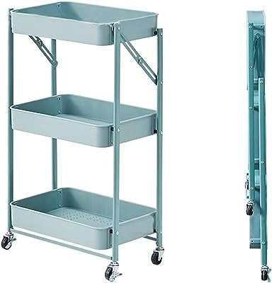 Chariot roulant pliable en métal à 3 niveaux acvv avec roulettes de rangement. DIAYTAR COTE D'IVOIRE  : la solution idéale pour des achats malins en ligne. Profitez de notre large gamme de produits discount, allant des appareils électroménagers essentiels aux dernières tendances de la mode, en passant par les accessoires informatiques indispensables, et économisez tout en vous faisant plaisir.