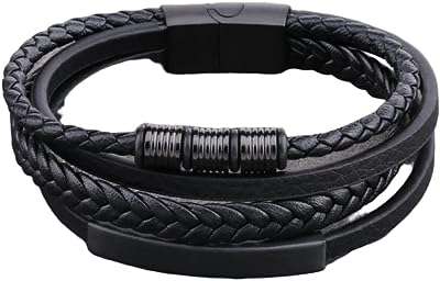 Goodrn bracelets multicouches en cuir tressé pour hommes bracelet à boucle. Maximisez votre budget chez DIAYTAR COTE D'IVOIRE, votre destination en ligne pour des affaires imbattables. Nous vous offrons une gamme complète de produits discount, allant des articles de la maison à l'électroménager, de l'informatique à la mode. Faites des économies sans compromettre la qualité avec DIAYTAR COTE D'IVOIRE !