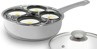 Poêle à pocher 4 tasses cuiseur œufs durs en acier inoxydable ensemble de pocheuse. DIAYTAR COTE D'IVOIRE  - La meilleure adresse pour des prix imbattables sur une vaste sélection de produits. Que vous recherchiez des articles pour votre maison, votre informatique ou votre garde-robe, nous avons tout ce qu'il vous faut à prix discount. Explorez notre site dès maintenant et profitez des meilleures affaires en ligne!