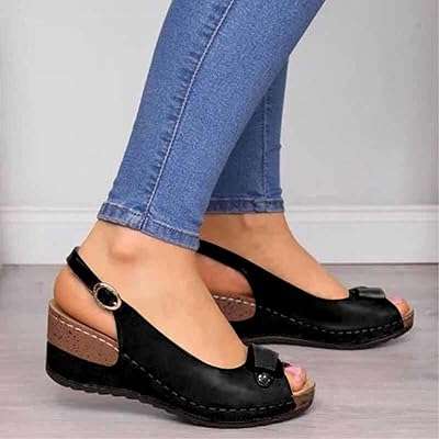 Sandales à sangle boucle pour femmes chaussures de plage sandales décontractées plates en cuir. Besoin de produits à petit prix ? DIAYTAR COTE D'IVOIRE  vous propose une large sélection d'articles discount, allant de la maison à l'électroménager en passant par l'informatique, la mode et les gadgets. Faites des économies en faisant vos achats chez nous !