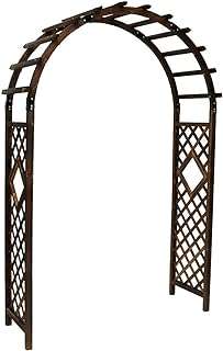Porte de jardin en bois massif yatai d'entrée d'arche pour villa. DIAYTAR COTE D'IVOIRE  - le paradis du shopping à prix cassé ! Parcourez notre catalogue en ligne et découvrez une multitude de produits à prix discount, allant des articles de la maison aux gadgets high-tech les plus branchés. Profitez de taux de remise incroyables sur tous vos achats.