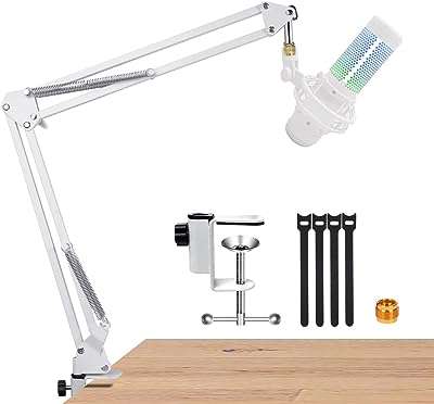 Bras de perche blanc pour hyperx quadcast pied de microphone compatible avec le quadcast. Faites des économies sans compromis chez DIAYTAR COTE D'IVOIRE, votre destination de shopping en ligne pour des produits discount de qualité supérieure, allant des appareils électroniques à la décoration d'intérieur.