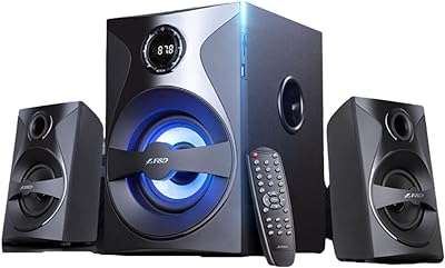 Haut parleur sans fil f&d f380x 108w 2.1 canaux bluetooth haut parleur multimédia avec led. DIAYTAR COTE D'IVOIRE  is your ultimate destination for discount shopping, providing a diverse range of products that cater to your everyday needs. With everything from essential home appliances to state-of-the-art electronics, trendy fashion pieces, and inventive gadgets, our online store offers unbeatable prices without compromising on quality.