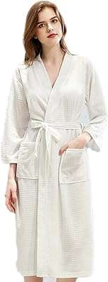 Peignoir kimono léger en tricot gaufré pour femme blanc 60 80 kg. DIAYTAR COTE D'IVOIRE, votre destination shopping pour des réductions imbattables ! Parcourez notre vaste sélection de produits à petits prix, des appareils électroménagers aux accessoires informatiques, en passant par les tenues tendance et les gadgets à la pointe de la technologie. Restez à la mode tout en économisant avec nos offres exceptionnelles !