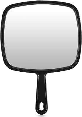 Miroir de barbier à main extra large avec poignée (carré noir. DIAYTAR COTE D'IVOIRE, votre destination en ligne pour des produits de maison à prix réduits. Découvrez notre vaste collection d'articles pour la cuisine, la décoration, le rangement et bien plus encore. Avec nous, équiper votre maison devient simple et économique.