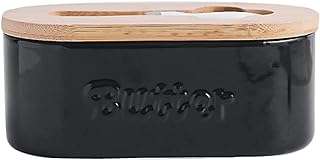 Beurrier avec couvercle en bambou et couteau à beurre scellé en porcelaine. DIAYTAR COTE D'IVOIRE  - votre guichet unique pour des trouvailles discount dans tous les domaines ! Découvrez notre collection riche et variée de produits, allant de l'électroménager pratique à l'informatique performante en passant par la mode. Faites des économies considérables sur des articles de qualité, sans compromettre votre style ou vos besoins essentiels. Choisissez la commodité de nos options de livraison rapides et profitez d'une expérience de magasinage en ligne sans tracas dès aujourd'hui !