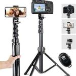 Trépied perche à selfie extensible de 142 cm avec télécommande bluetooth pour téléphones. Vous cherchez des produits discount de qualité ? Ne cherchez plus, DIAYTAR COTE D'IVOIRE  est là pour vous. Notre boutique en ligne généraliste propose une large gamme d'articles allant de la maison à l'informatique en passant par l'électroménager et la mode. Faites des économies sans compromettre la qualité grâce à notre sélection minutieusement choisie de produits à prix réduits. Profitez des avantages du shopping en ligne avec DIAYTAR COTE D'IVOIRE .