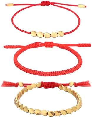 3 pièces bracelets porte bonheur tressés réglables à la main perles tressées en cuivre de bénédiction. Faites des économies sans renoncer à vos envies chez DIAYTAR COTE D'IVOIRE, la boutique en ligne incontournable pour trouver des produits discount. Explorez notre sélection dédiée à la maison, l'électroménager, l'informatique, la mode et les gadgets, et profitez de prix réduits sur tous nos articles. Ne laissez pas passer cette occasion de faire de bonnes affaires !
