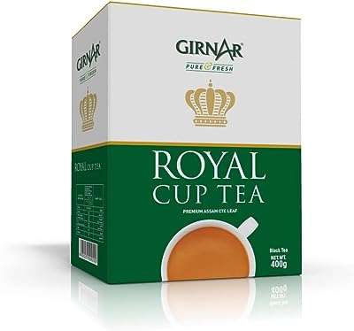 Thé noir en vrac girnar royal cup 400g. DIAYTAR COTE D'IVOIRE  vous propose une expérience de shopping inoubliable : explorez notre boutique en ligne pour trouver des réductions incroyables sur des produits pour la maison, l'électroménager, l'informatique et la mode. Ne sacrifiez pas la qualité pour des économies, grâce à DIAYTAR COTE D'IVOIRE !
