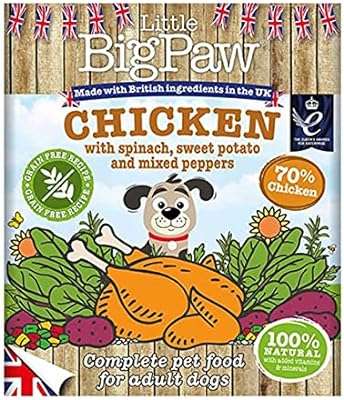 Nourriture pour chiens little big paw au poulet et aux épinards. DIAYTAR COTE D'IVOIRE, la boutique en ligne qui allie qualité et prix réduits. Parcourez notre sélection de produits discount, de la maison à l'électroménager en passant par l'informatique, la mode et les gadgets, et profitez de bonnes affaires sans compromettre votre budget !