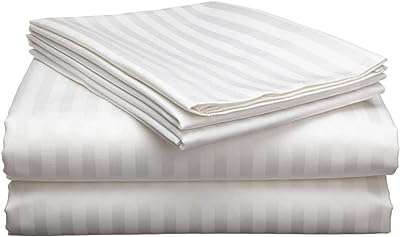 Parure de lit luxueuse à rayures blanches king size 220. Faites des économies importantes sur tous vos achats grâce à DIAYTAR COTE D'IVOIRE, votre boutique en ligne préférée pour des offres discount exceptionnelles. Du petit électroménager à la mode tendance en passant par les gadgets high-tech, découvrez notre large sélection d'articles à prix réduits dès aujourd'hui!
