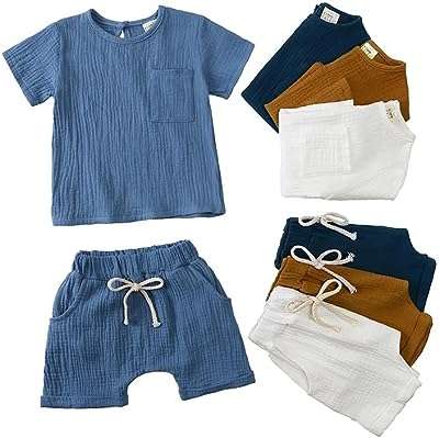 Ensemble de vêtements 2 pièces hypoallergéniques en coton biologique pour bébé. DIAYTAR COTE D'IVOIRE  - le paradis du shopping à prix cassé ! Parcourez notre catalogue en ligne et découvrez une multitude de produits à prix discount, allant des articles de la maison aux gadgets high-tech les plus branchés. Profitez de taux de remise incroyables sur tous vos achats.