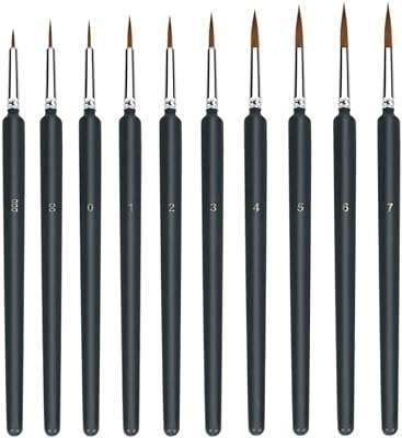 Lingher 10 pièces ensemble de pinceaux micro fins petits d'art peinture. DIAYTAR COTE D'IVOIRE  - Votre destination en ligne pour des achats malins. Avec notre sélection de produits discount, allant de la maison à l'électronique, de la mode à l'informatique, vous pouvez économiser tout en comblant vos besoins. Ne manquez pas nos offres spéciales et réalisez des économies considérables dès aujourd'hui!