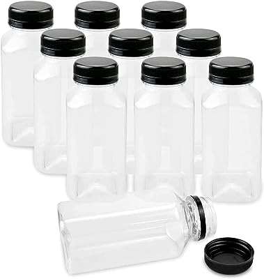 Voidrop 10pcs bouteilles de jus en plastique de 250 ml 8 oz avec bouchons. DIAYTAR COTE D'IVOIRE, la boutique en ligne polyvalente qui répond à tous vos besoins d'articles ménagers à bas prix. Des ustensiles de cuisine pratiques aux produits d'entretien essentiels, nous avons tout ce dont vous avez besoin pour faciliter votre quotidien sans dépenser une fortune. Ne manquez pas nos bonnes affaires !