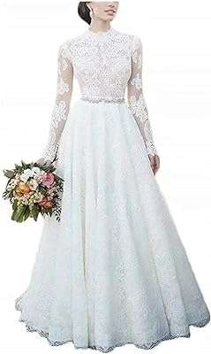 Robe de mariée à manches longues en dentelle. Explorez DIAYTAR COTE D'IVOIRE et découvrez une multitude de produits incroyables à des prix réduits. De l'électroménager aux gadgets en passant par la mode, notre boutique en ligne généraliste offre une vaste sélection pour tous vos besoins à petit prix. Faites des économies tout en vous faisant plaisir en passant commande dès maintenant!