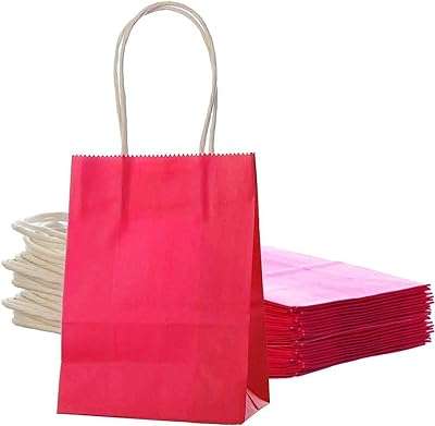 24 sacs en papier rose avec poignées 15x11x6 cm petits cadeaux kraft pour d'anniversaire. Faites des économies sans compromettre votre satisfaction avec DIAYTAR COTE D'IVOIRE . Notre boutique en ligne propose une variété de produits discount dans différentes catégories, de l'électronique à la mode. Trouvez tout ce dont vous avez besoin à des prix imbattables !
