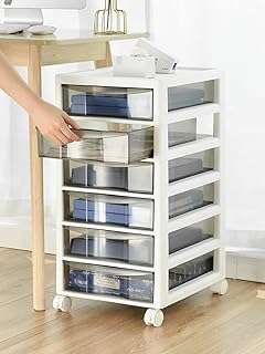 Classeur à 6 tiroirs armoire de rangement au sol avec roulettes organisateur sur chariot. DIAYTAR COTE D'IVOIRE  : la référence en matière d'achats discount en ligne ! Découvrez notre large sélection de produits à des prix imbattables, de la maison à l'électroménager, en passant par l'informatique et la mode. Grâce à nos offres exclusives, faites-vous plaisir sans vous ruiner et profitez d'une qualité inégalée !