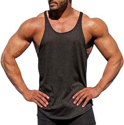 Haut de sport coupe ample en coton à dos nageur pour hommes. DIAYTAR COTE D'IVOIRE  - Votre solution en ligne pour des achats malins à petit prix. Explorez notre vaste gamme de produits discount, des indispensables pour la maison aux dernières nouveautés en matière d'informatique, de mode et de gadgets. Économisez sans compromis sur la qualité en choisissant notre boutique en ligne.