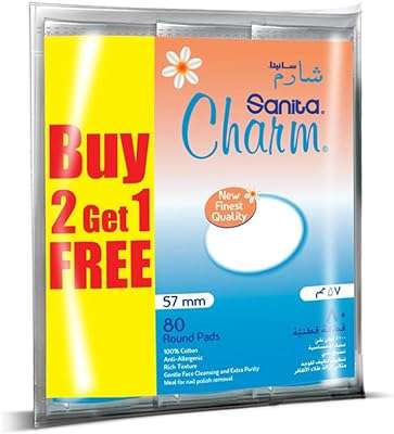 Tampons de coton ronds sanita charm au toucher miel 3 x. Vous recherchez des produits discount à prix cassés ? DIAYTAR COTE D'IVOIRE  est là pour vous ! Découvrez notre catalogue en ligne et trouvez tout ce dont vous avez besoin, de l'électroménager aux articles pour la maison, en passant par l'informatique, la mode et les meilleurs gadgets du moment. Faites des économies sans compromettre votre style !