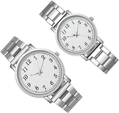 Ensemble de montres à quartz pour couple : montre décontractée en acier. Faites des bonnes affaires en un clic avec DIAYTAR COTE D'IVOIRE  ! Notre boutique en ligne généraliste vous propose une large gamme de produits discount, de l'électroménager à l'informatique en passant par la mode et les gadgets. N'attendez plus pour économiser et équiper votre maison à prix réduits, sans compromis sur la qualité !