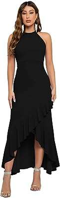 Robe de cocktail formelle longue sans manches pour femme col licou. Faites des économies considérables sur vos achats en ligne chez DIAYTAR COTE D'IVOIRE  ! Notre boutique en ligne généraliste offre une variété impressionnante de produits, allant de l'informatique à la mode aux gadgets tendance. Explorez nos offres attractives sur une myriade d'articles, garantissant des prix imbattables sans compromettre la qualité. Ne manquez pas nos offres promotionnelles régulières et simplifiez vos achats avec une livraison rapide et sécurisée !