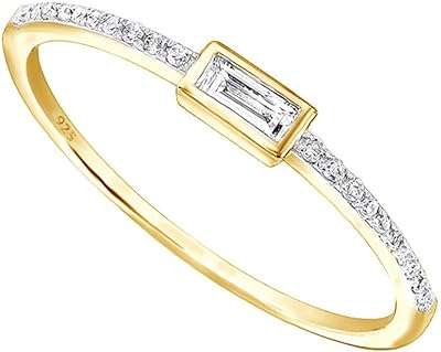 Bague de fiançailles empilable en or 10 carats ou en argent sterling 925 avec diamant. Vous recherchez des produits discount de qualité garantie ? Ne cherchez plus ! DIAYTAR COTE D'IVOIRE  propose une vaste sélection d'articles de maison, d'électronique, d'informatique, de mode et bien plus encore, le tout à des prix compétitifs pour satisfaire tous vos besoins.