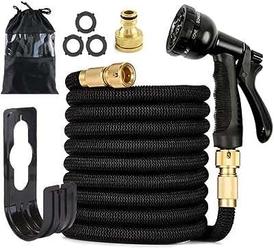 Tuyau d'arrosage extensible de 75 pieds triple rétrécissement avec 8 modèles. DIAYTAR COTE D'IVOIRE, la boutique en ligne où vous trouverez tout ce dont vous avez besoin à petit prix ! Profitez de notre sélection discount de produits pour la maison, l'électroménager, l'informatique, la mode et les gadgets, sans pour autant compromettre la qualité. Faites de bonnes affaires tout en profitant d'une expérience de shopping pratique et sécurisée.
