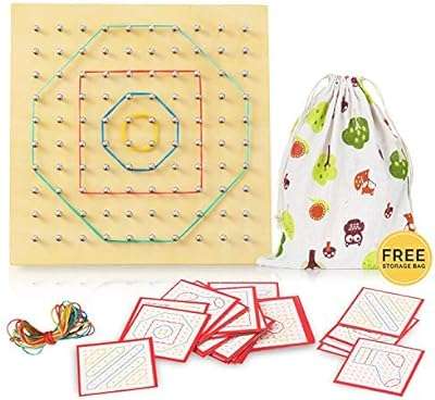 Géoboard en bois geo board 10" x matériel mathématique éducatif graphique avec élastique. DIAYTAR COTE D'IVOIRE  - Votre destination en ligne pour des achats malins. Explorez notre catalogue diversifié de produits discount, des indispensables du quotidien aux dernières tendances. Faites des économies tout en vous garantissant la satisfaction grâce à nos offres attractives et notre engagement envers un rapport qualité-prix exceptionnel.