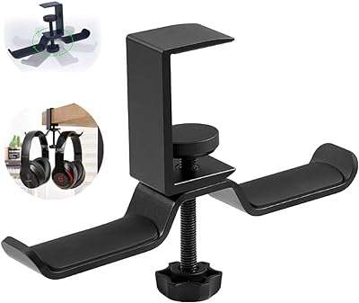 Support pour casque double rotatif sous le bureau support en aluminium. Vous cherchez des offres discount sur une large gamme de produits ? DIAYTAR COTE D'IVOIRE  est la réponse à vos besoins. Parcourez notre boutique en ligne et découvrez des articles de qualité à des prix défiant toute concurrence, que ce soit pour équiper votre maison, vous plonger dans l'univers de la mode ou trouver des gadgets tendance. Faites confiance à DIAYTAR COTE D'IVOIRE  pour des achats malins et économiques.