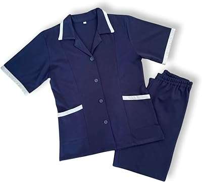 Uniforme de femme de chambre de la marine avec boutons d'uniformgo. DIAYTAR COTE D'IVOIRE, votre partenaire shopping pour des bonnes affaires au quotidien. Profitez de notre large sélection de produits de qualité à prix réduits, allant des appareils électroménagers indispensables aux dernières tendances de la mode, en passant par les gadgets high-tech et les accessoires informatiques incontournables.