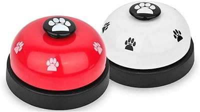 Cloche d'entraînement à la propreté pour chien en métal avec fond. DIAYTAR COTE D'IVOIRE  - La référence en ligne pour des achats malins ! Explorez notre catalogue varié incluant des produits discount pour la maison, l'électroménager, l'informatique et la mode. Optez pour la qualité à petit prix et ne manquez pas nos promotions exclusives.