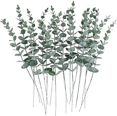 Ensemble de 20 feuilles tiges et branches d'eucalyptus artificielles gris vert réalistes en béton. Profitez de bonnes affaires toute l'année avec DIAYTAR COTE D'IVOIRE  ! Que vous recherchiez des articles pour la maison, des équipements informatiques abordables ou des essentiels de la mode, notre boutique en ligne vous propose un vaste choix de produits discount pour répondre à tous vos besoins.