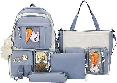 Goodrn 4 pièces ensemble de sac à dos kawaii sacs d'école. Ne cherchez plus ailleurs, DIAYTAR COTE D'IVOIRE  offre une large gamme de produits discount en ligne. Faites des affaires exceptionnelles dans tous les domaines, qu'il s'agisse de l'informatique, de la maison ou de la mode. Avec notre sélection variée et notre engagement envers les prix bas, vous êtes sûr de trouver ce que vous recherchez.
